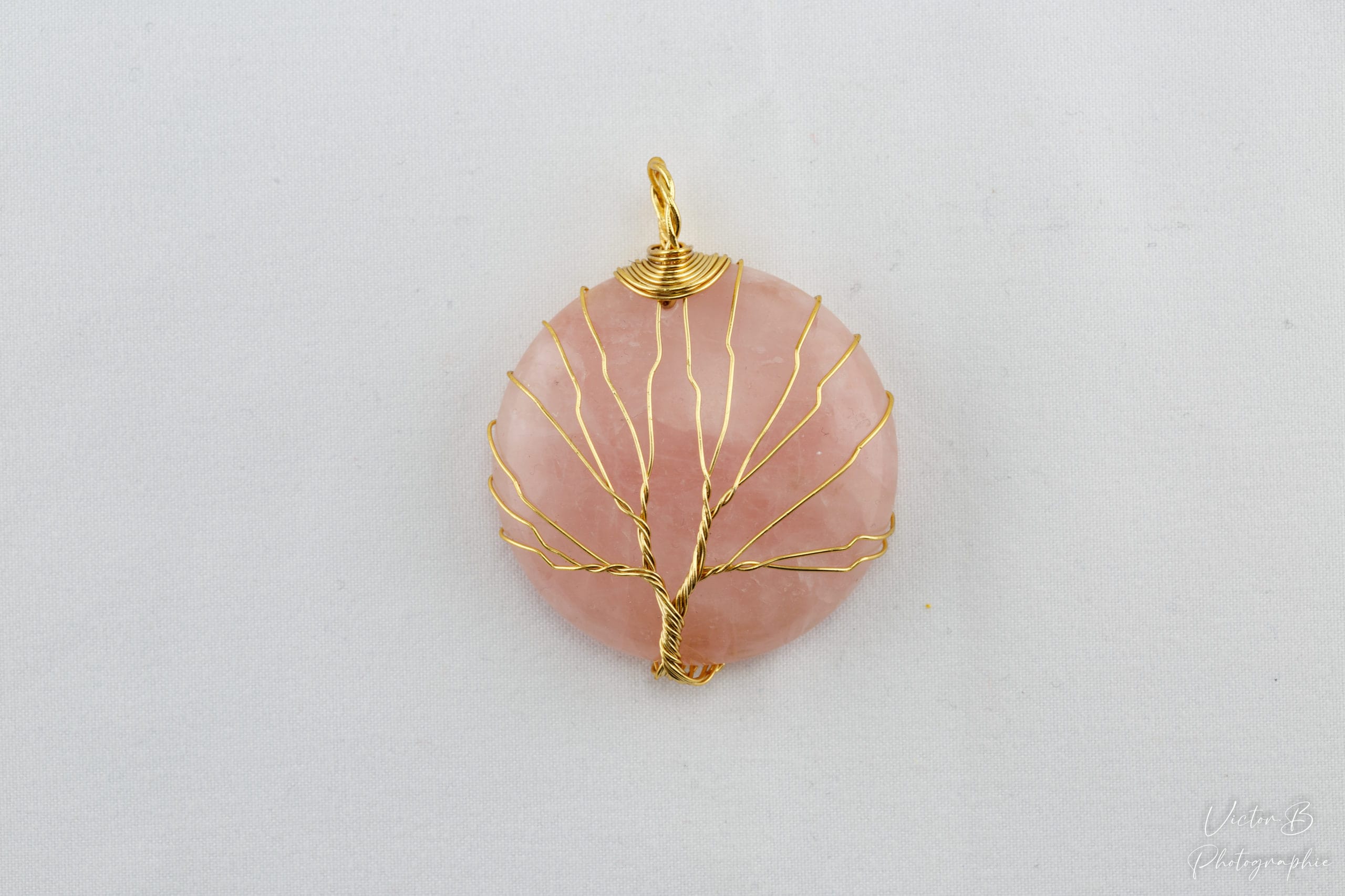 pendentif quartz rose Arbre pendentif quartz rose Arbre