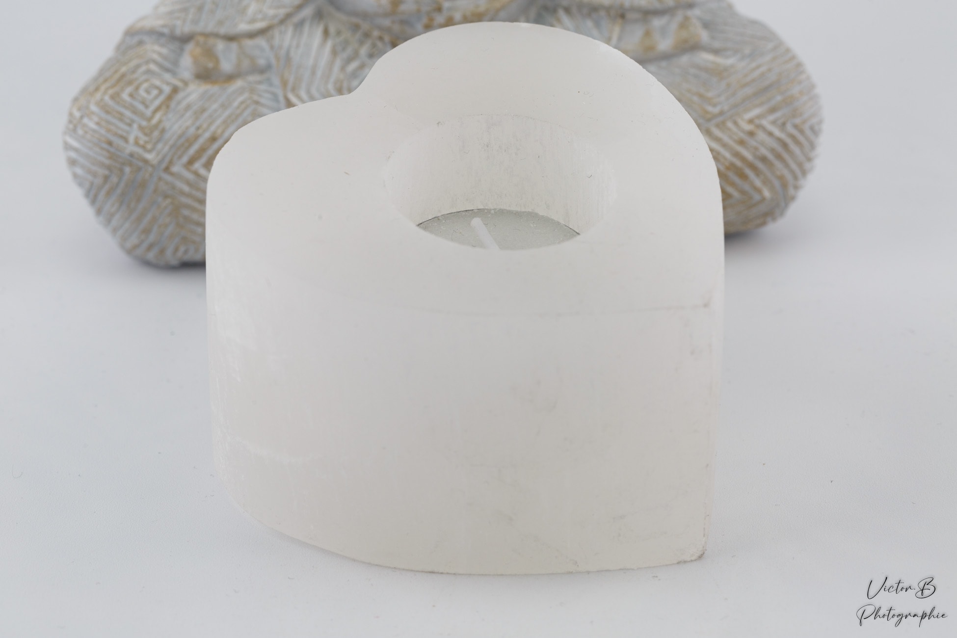 Bougeoire Coeur Sélénite Bougeoire Coeur Sélénite