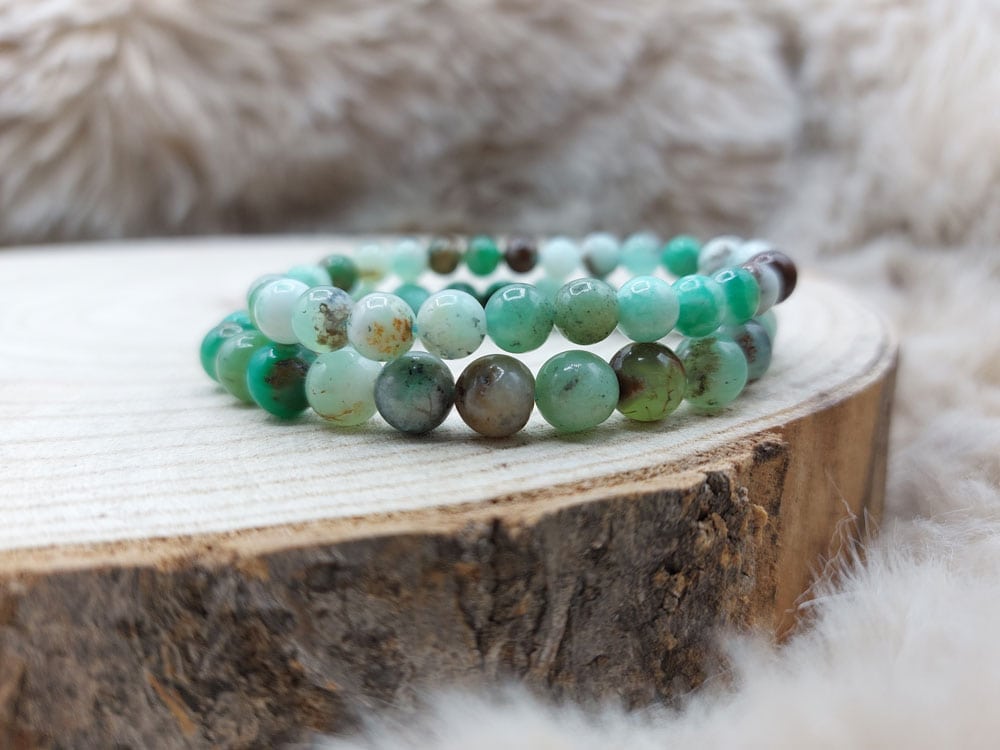 Chrysoprase-6mm-et-8mm Chrysoprase-6mm-et-8mm