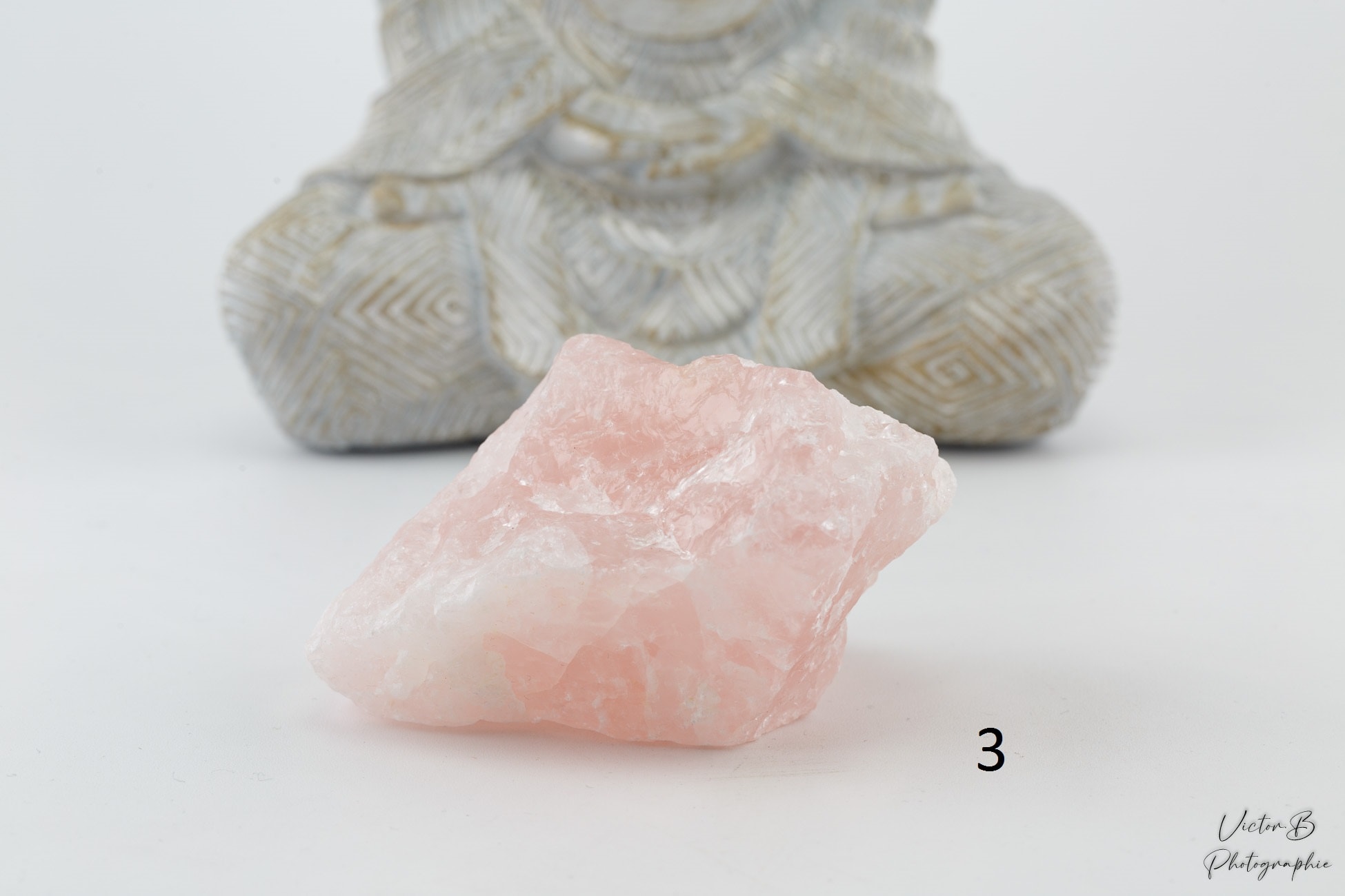 QUARTZ ROSE BRUTE 3 QUARTZ ROSE BRUTE 3