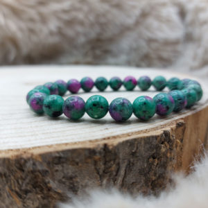 Rubis-sur-zooisite-8mm Rubis-sur-zooisite-8mm