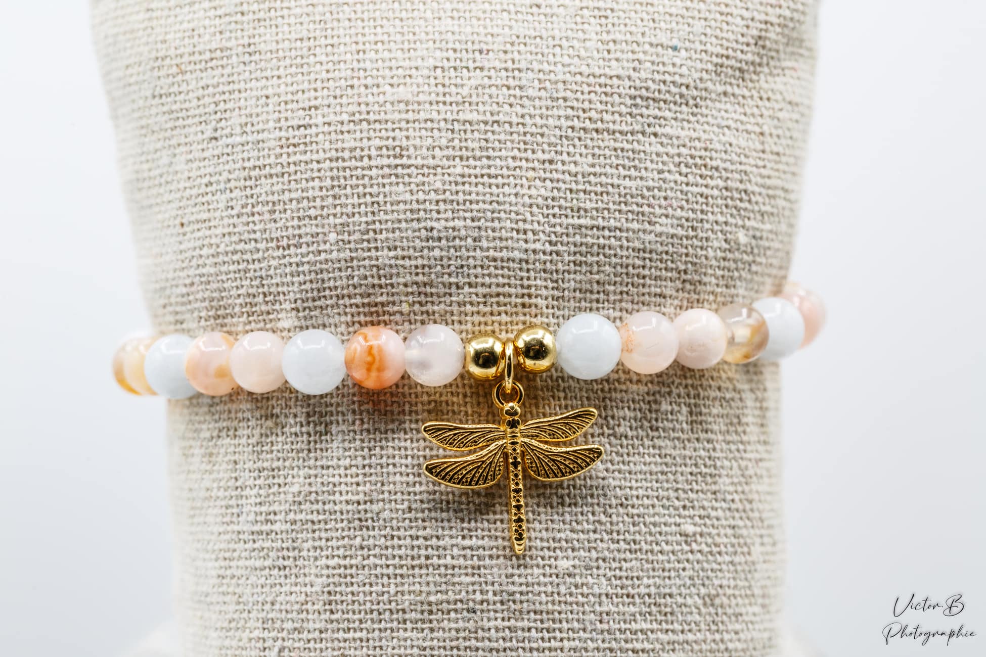 Bracelet Libellule Aigue Amrine Calcedoine 3 Bracelet Libellule Aigue Amrine Calcedoine 3