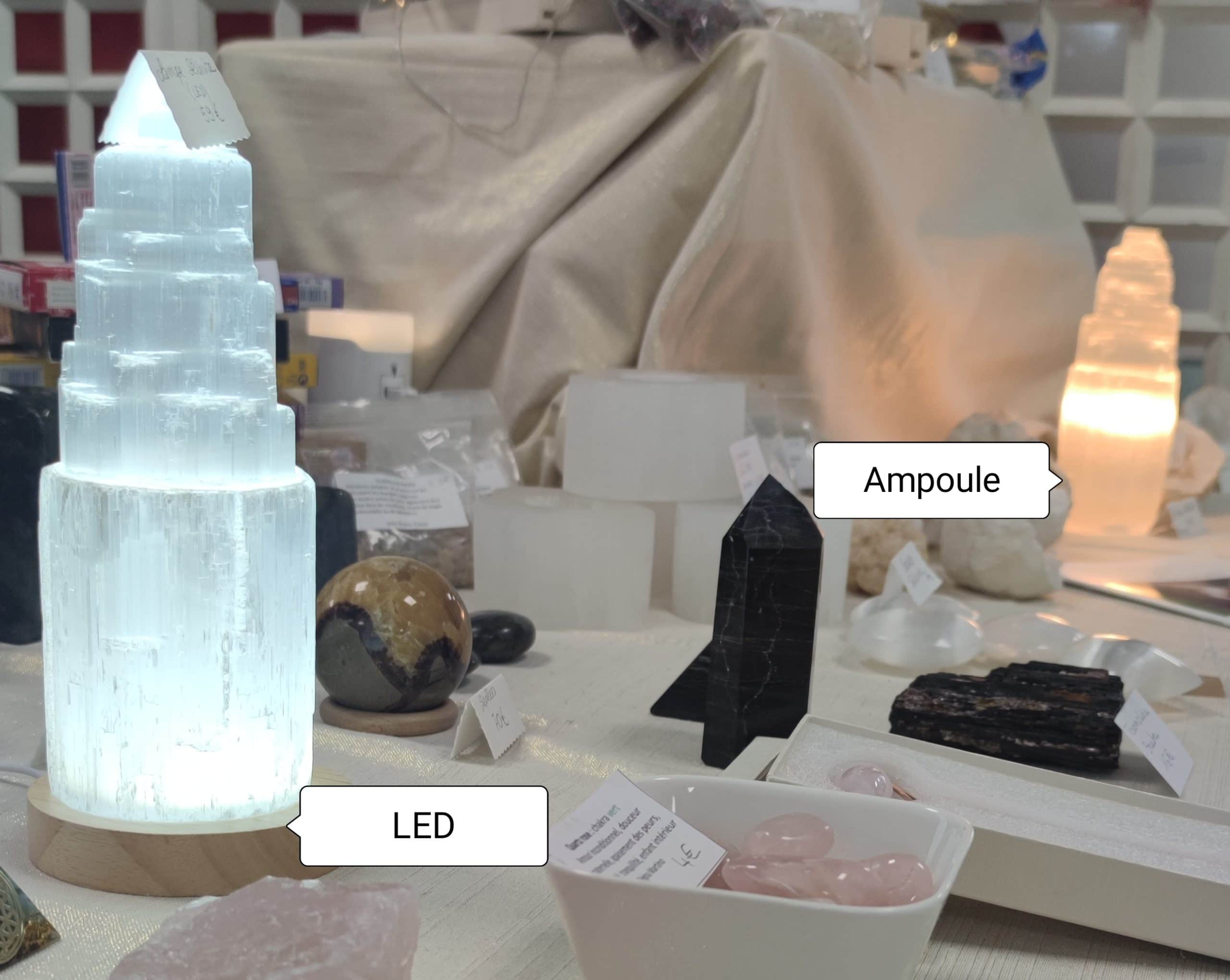 Lampes selenite led et Ampoule Lampes selenite led et Ampoule