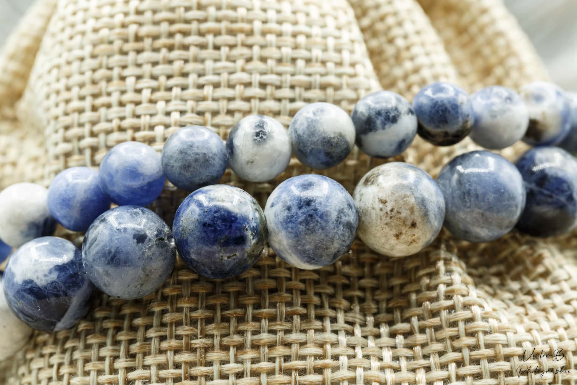 Bracelet Sodalite 6 et 8 mm Bracelet Sodalite 6 et 8 mm