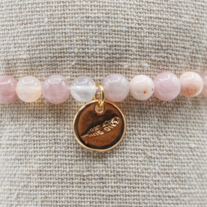 Bracelet By aude Plume plaqué or rose