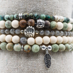 Collection boheme labradorite turquoise d’afrique opale verte Magnésite 1