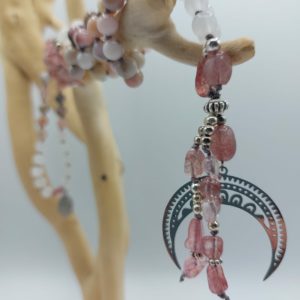 Mala Quartz framboise opale rose