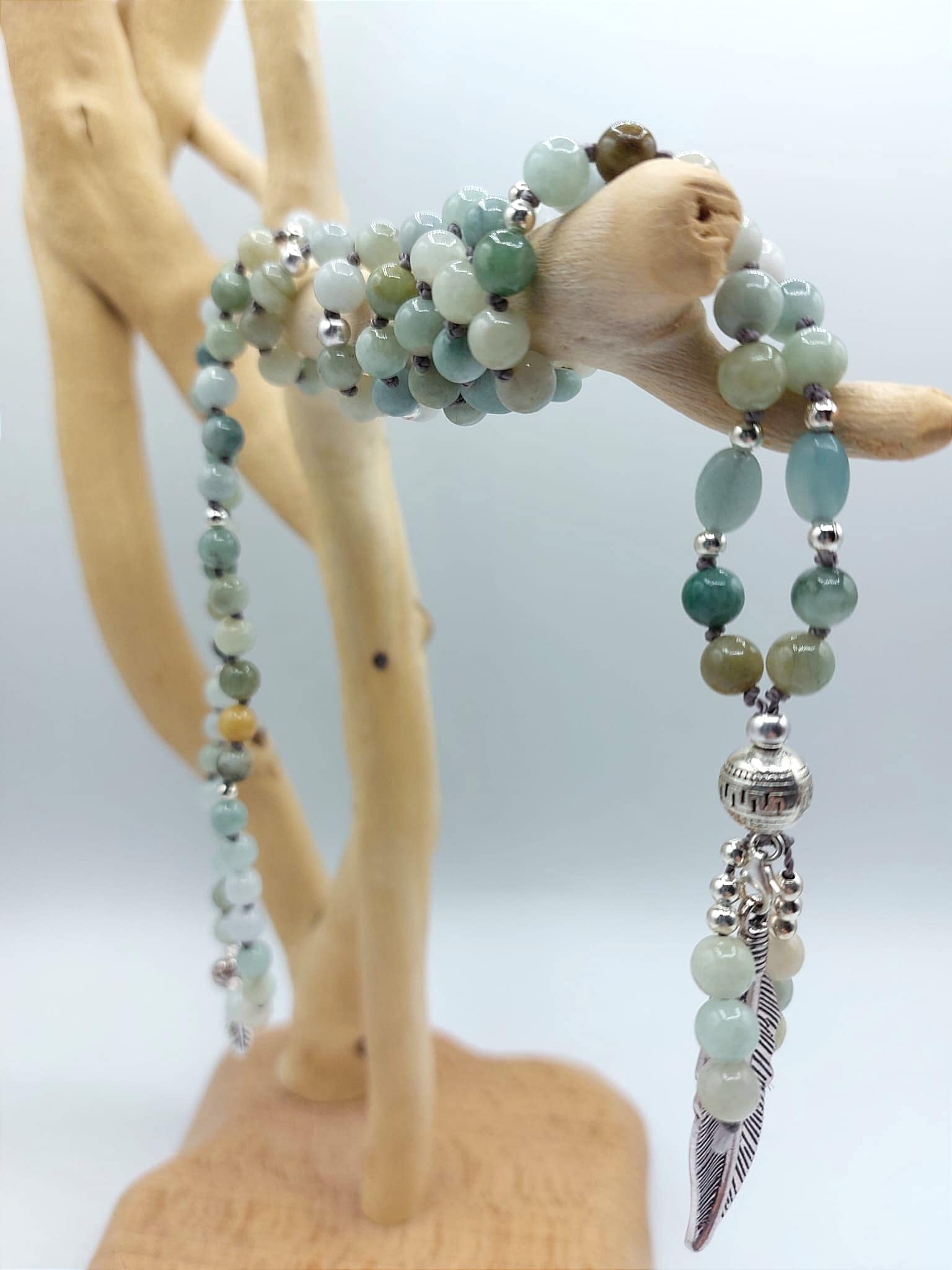 Mala jade de birmanie et jadeite Mala jade de birmanie et jadeite