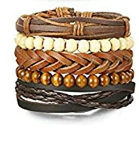 bracelet cuir et bois bracelet cuir et bois