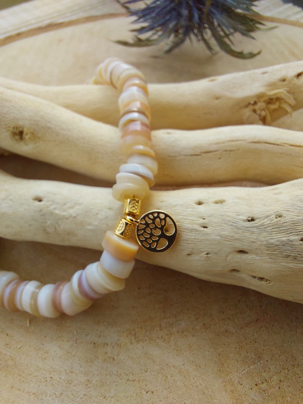 Heishi coquillage creme 3 Heishi coquillage creme 3