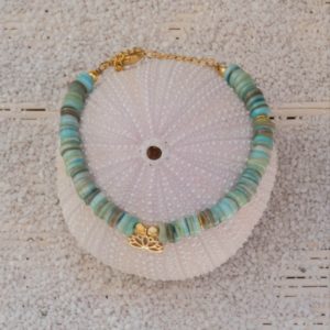 Heishi coquillage lotus 1 Heishi coquillage lotus 1