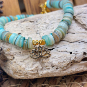 Heishi coquillage lotus 5 Heishi coquillage lotus 5