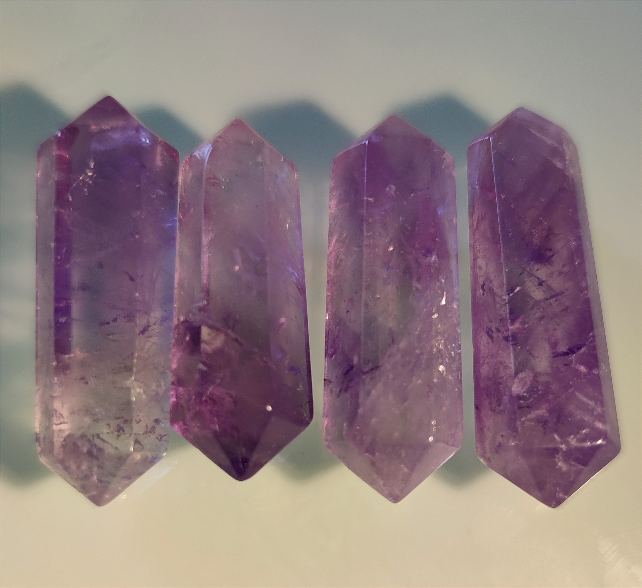 Pointe biterminee Amethyste Pointe biterminee Amethyste