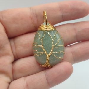 AVENTURINE GOUTTE ARBRE DE VIE OR AVENTURINE GOUTTE ARBRE DE VIE OR
