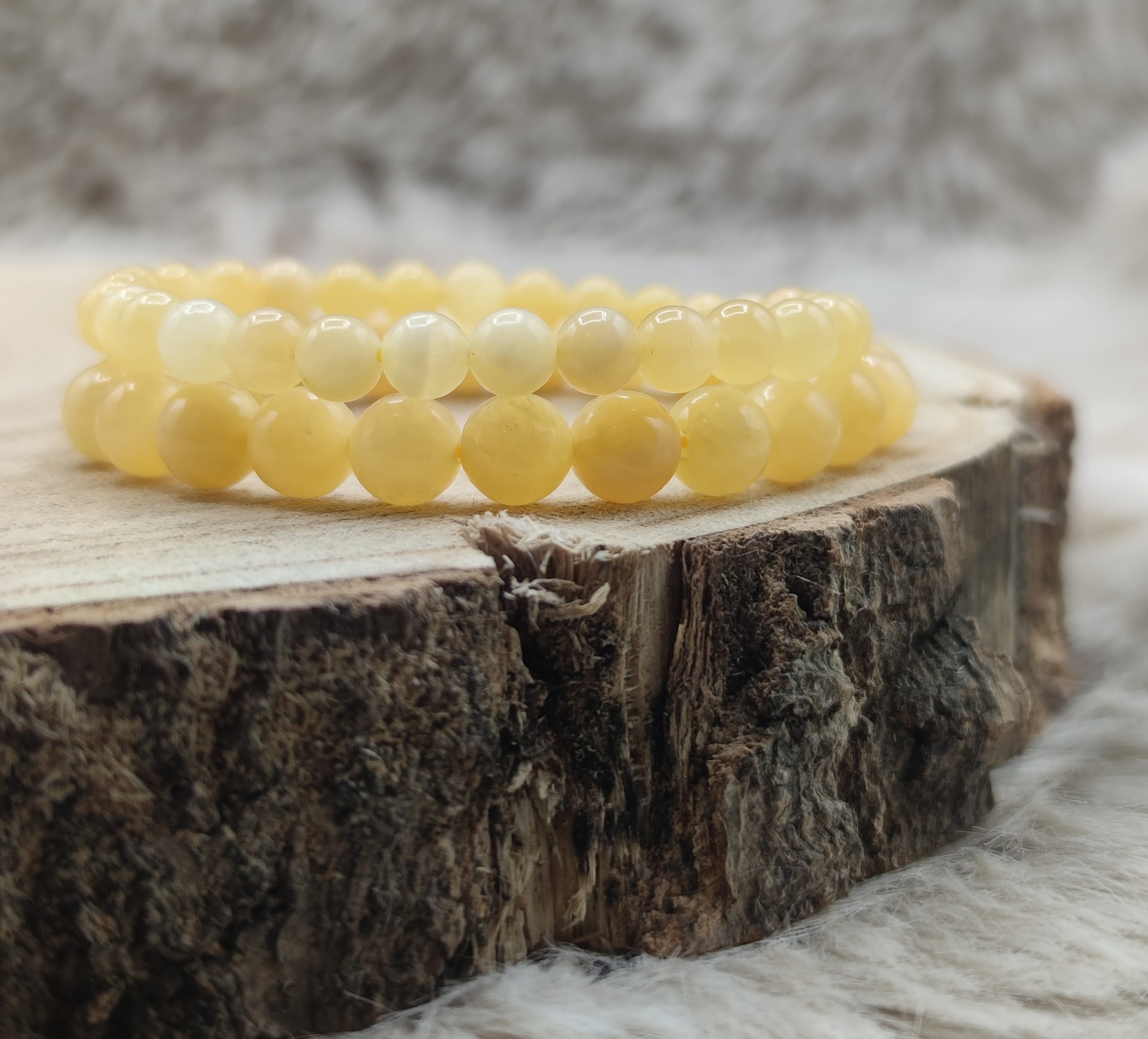 Bracelet calcite miel