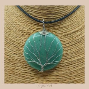 PENDENTIF AVENTURINE ARGENT (1) PENDENTIF AVENTURINE ARGENT (1)