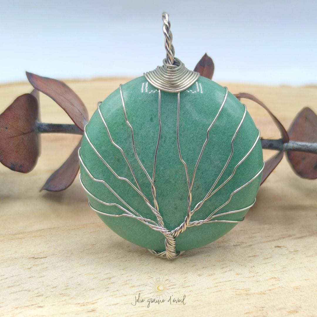 PENDENTIF AVENTURINE ARGENT PENDENTIF AVENTURINE ARGENT