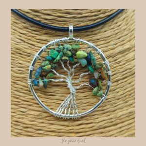 PENDENTIF CHRYSOCOLLE ARGENT (2) PENDENTIF CHRYSOCOLLE ARGENT (2)