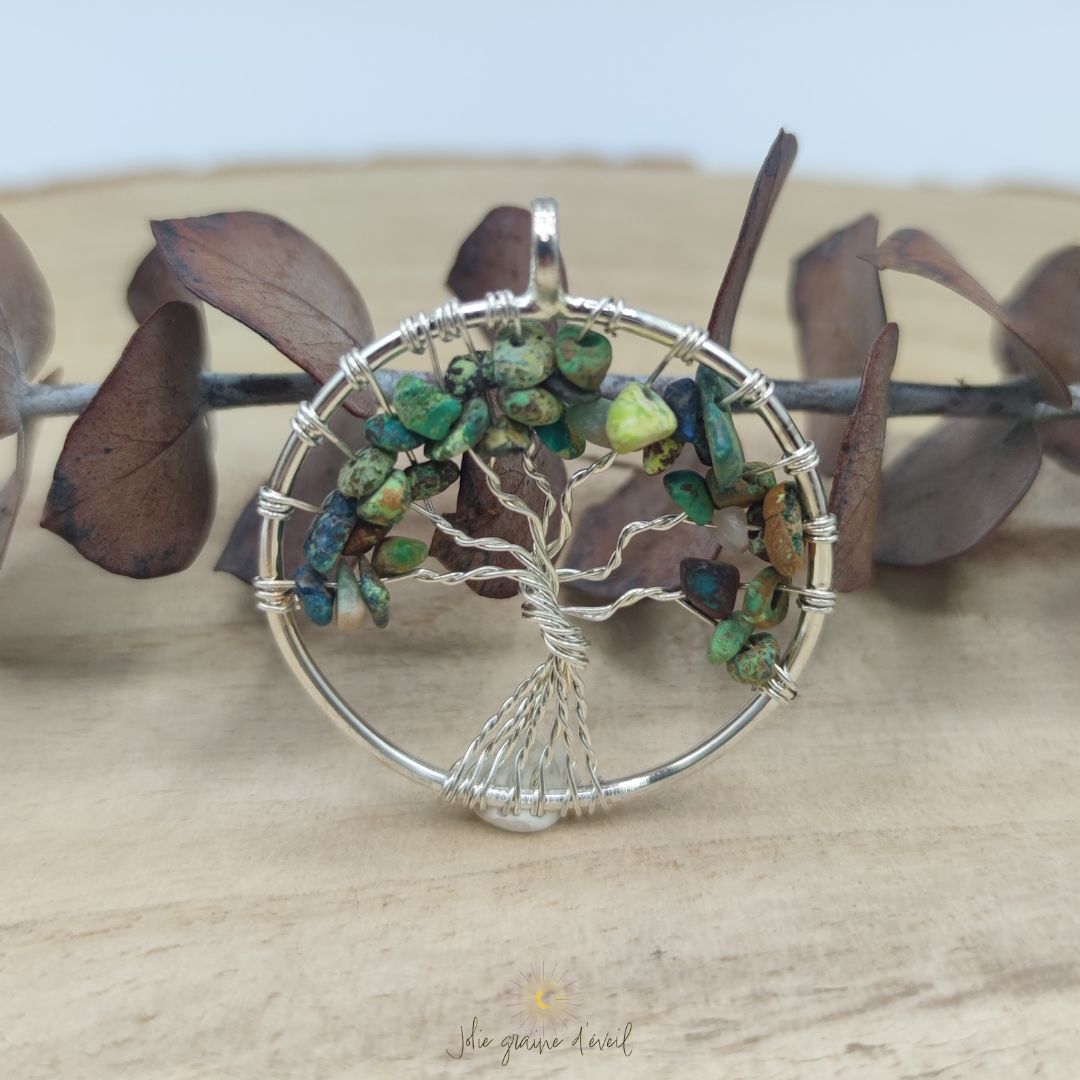 PENDENTIF CHRYSOCOLLE ARGENT PENDENTIF CHRYSOCOLLE ARGENT