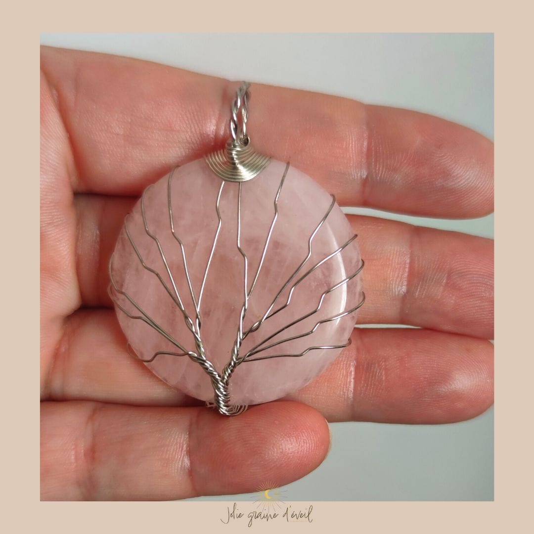 PENDENTIF GOUTTE QUARTZ ROSE OR (1) PENDENTIF GOUTTE QUARTZ ROSE OR (1)