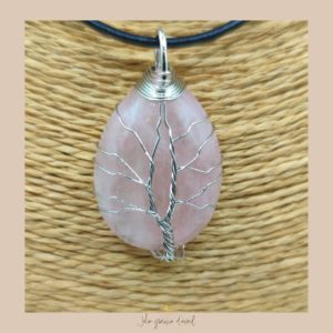 PENDENTIF GOUTTE QUARTZ ROSE OR PENDENTIF GOUTTE QUARTZ ROSE OR