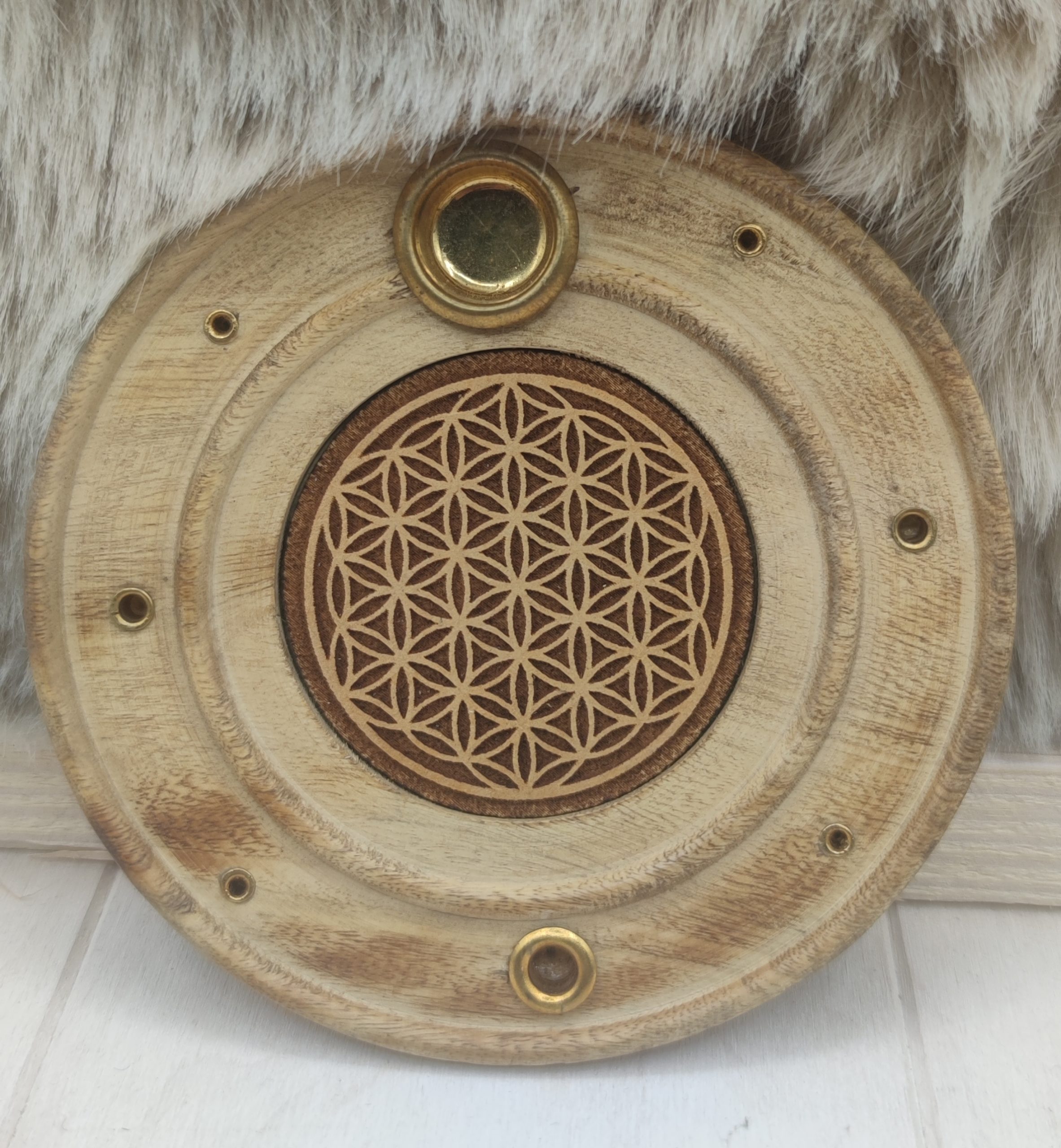 Porte encens fleur de vie